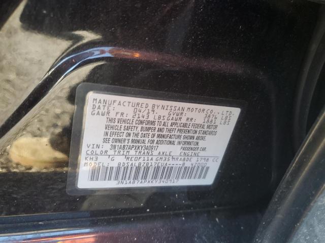3N1AB7APXKY340917 Nissan SENTRA S