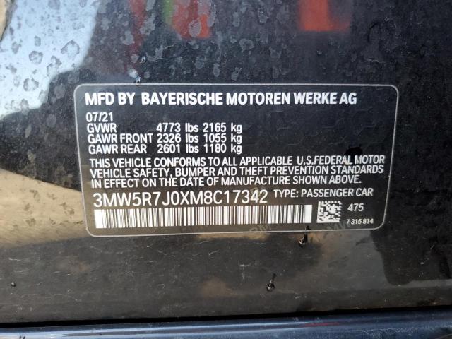 3MW5R7J0XM8C17342 BMW 330XI