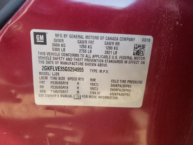 2GKFLVE35G6294955 GMC Terrain Denali