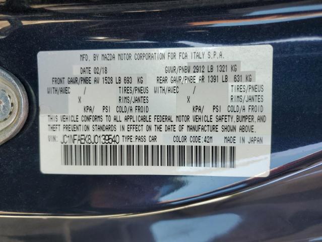JC1NFAEK8J0139540 Fiat 124 Spider Classica