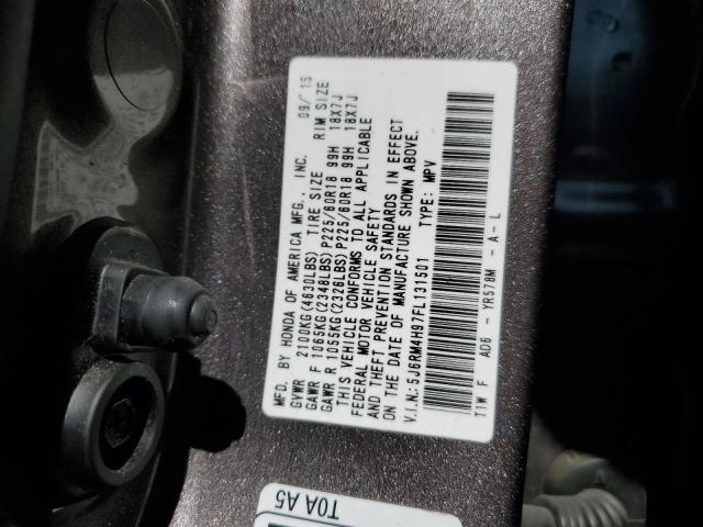 5J6RM4H97FL131501 Honda Cr-v Touring