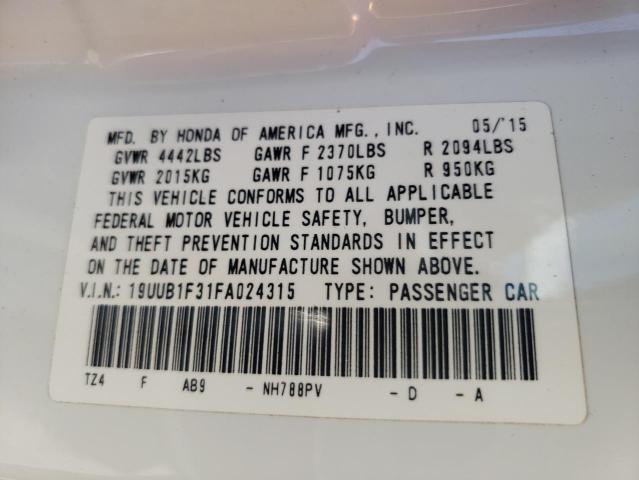 19UUB1F31FA024315 Acura TLX