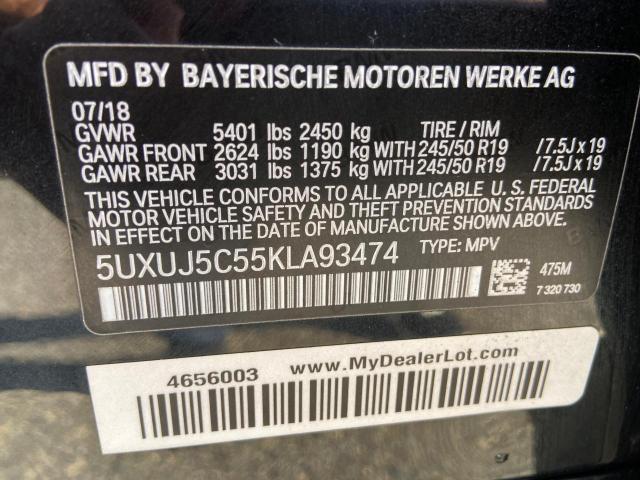 5UXUJ5C55KLA93474 BMW X4 M40i