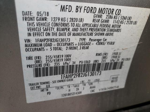 1FAHP2F82JG130173 Ford Taurus Limited