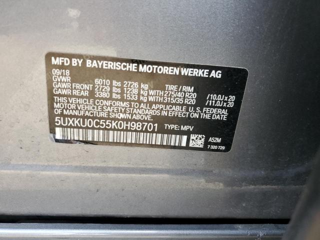 5UXKU0C55K0H98701 BMW X6 Sdrive35i