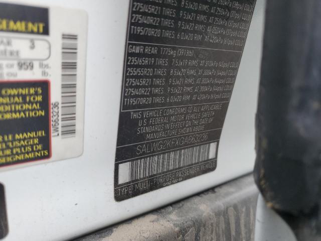 SALWG2KFXGA663236 Land Rover Range Rover Sport Se