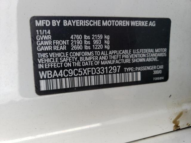 WBA4C9C5XFD331297 BMW 428 Xi Gran Coupe Sulev
