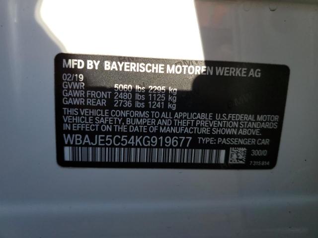 WBAJE5C54KG919677 BMW 540 I