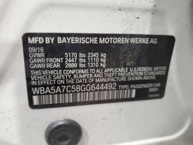 WBA5A7C58GG644492 BMW 528 XI