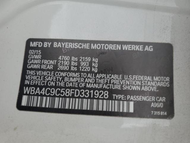 WBA4C9C58FD331928 BMW 428 Xi Gran Coupe Sulev