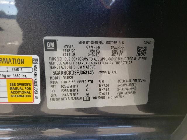 5GAKRCKD2FJ363145 Buick Enclave