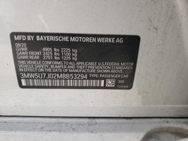3MW5U7J02M8B53294 BMW M340I