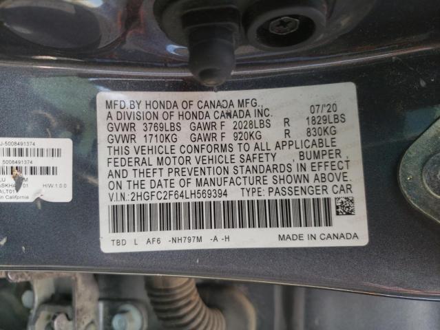 2HGFC2F64LH569394 Honda Civic Lx
