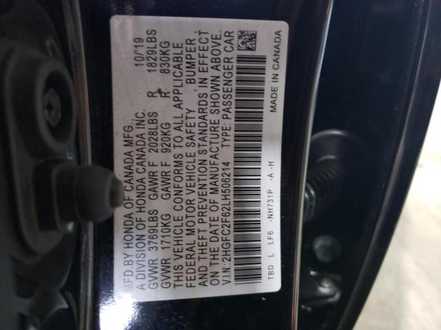 2HGFC2F62LH506214 Honda Civic Lx