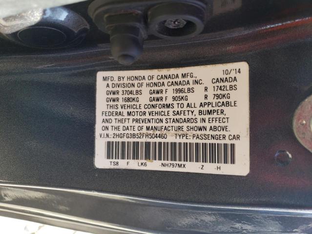 2HGFG3B52FH504460 Honda Civic Lx