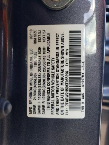 7FARW2H59KE055296 Honda CR-V EX