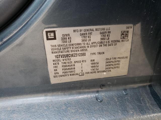 1GTV2UEC9EZ312380 GMC Sierra K1500 Sle