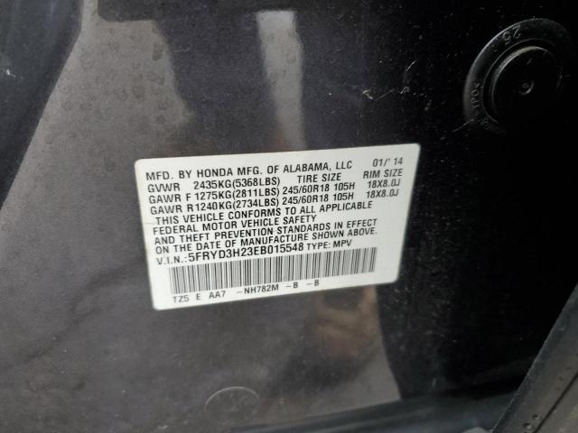 5FRYD3H23EB015548 Acura MDX