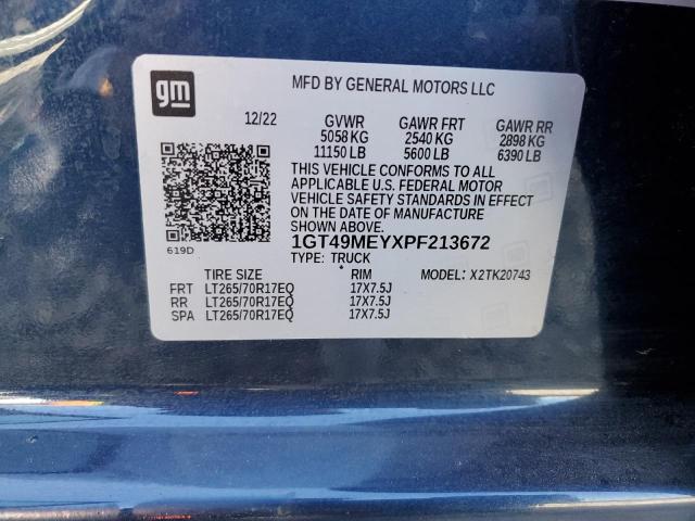 1GT49MEYXPF213672 GMC Sierra K2500 Sle