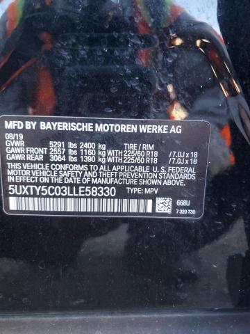 5UXTY5C03LLE58330 BMW X3 Xdrive30i