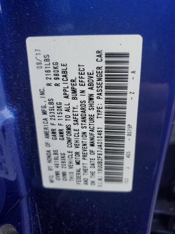 19UUB2F67JA010461 Acura Tlx Tech+a
