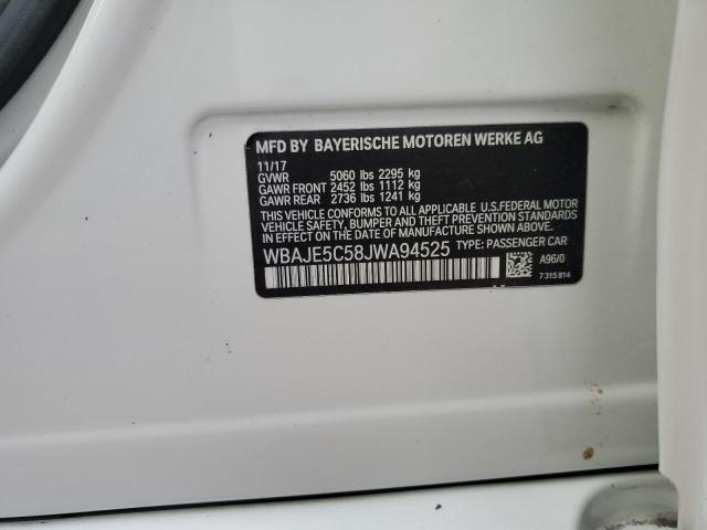 WBAJE5C58JWA94525 BMW 540 I
