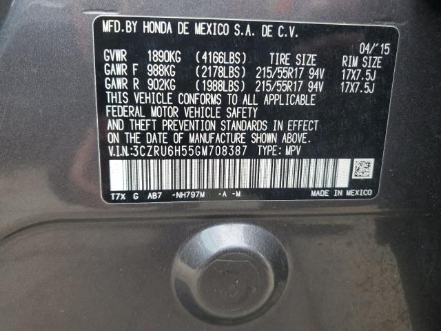 3CZRU6H55GM708387 Honda HR-V EX