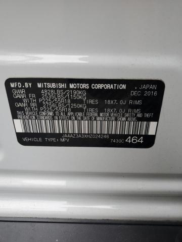 JA4AZ3A3XHZ024246 Mitsubishi Outlander Se