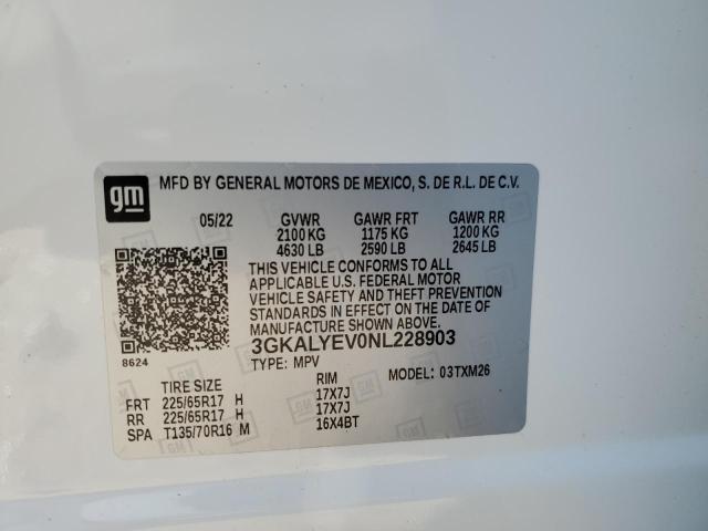 3GKALYEV0NL228903 GMC Terrain At4