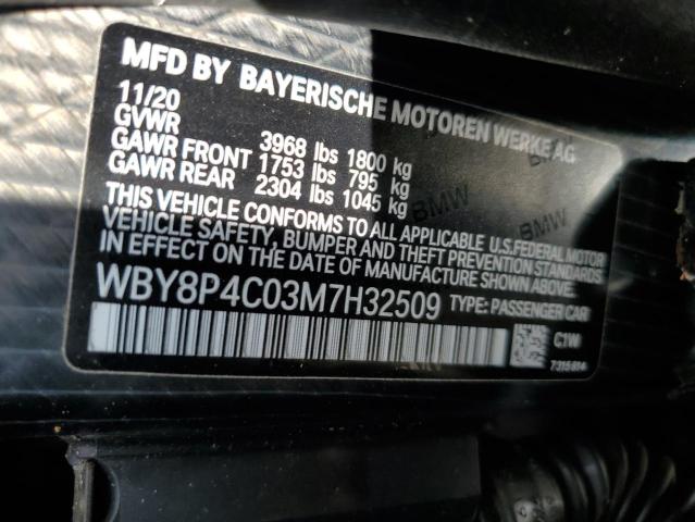 WBY8P4C03M7H32509 BMW I3 REX