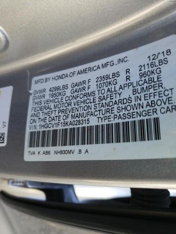 1HGCV1F15KA028315 Honda ACCORD LX