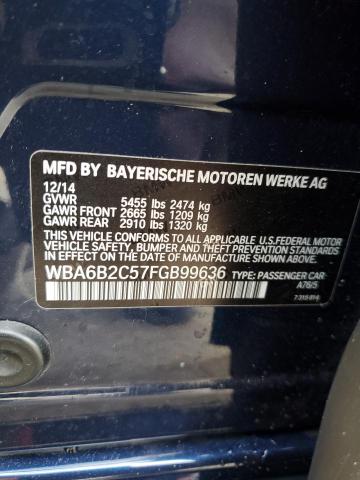 WBA6B2C57FGB99636 BMW 650 I Gran Coupe