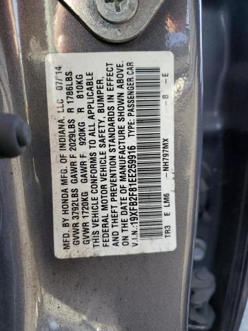 19XFB2F81EE259916 Honda CIVIC EX