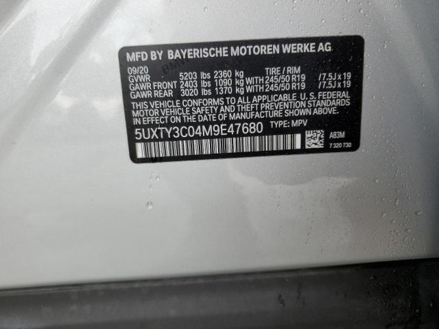 5UXTY3C04M9E47680 BMW X3 Sdrive30i