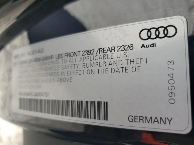 WAUSNAF51JA004151 Audi A5 Premium S Line