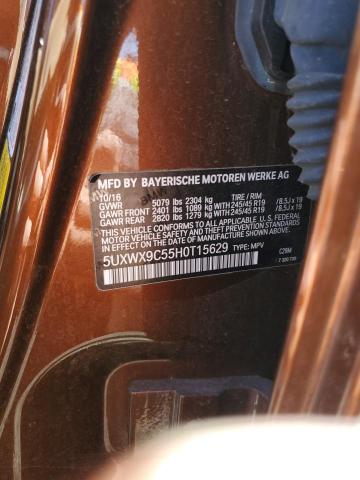 5UXWX9C55H0T15629 BMW X3 Xdrive28i
