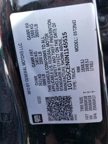 1GTG5CEN0N1145515 GMC Canyon Elevation