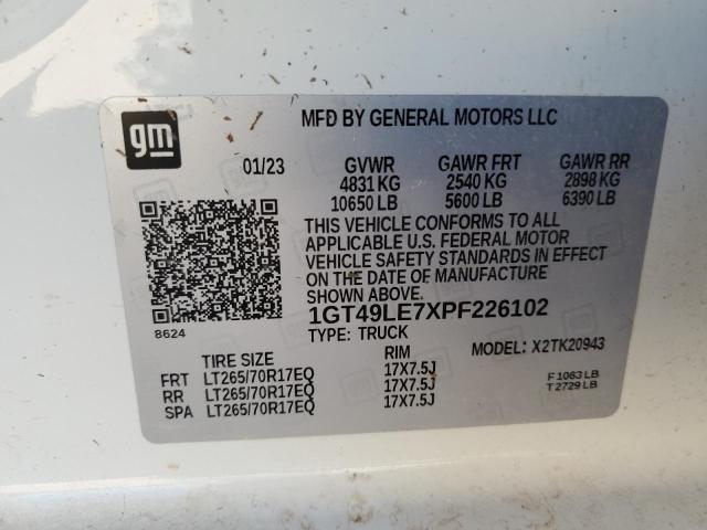 1GT49LE7XPF226102 GMC Sierra K2500 Heavy Duty