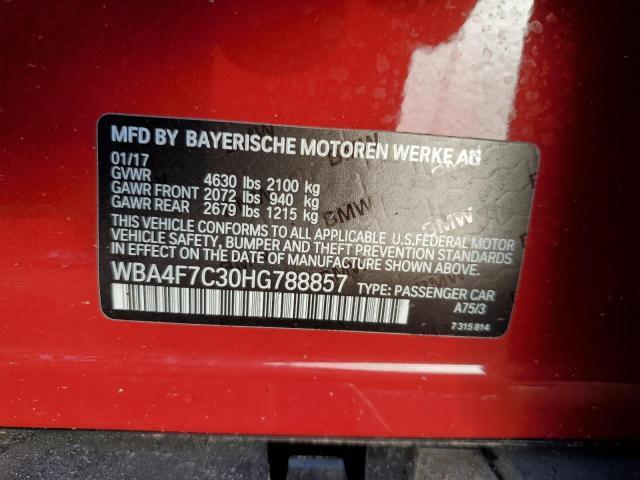 WBA4F7C30HG788857 BMW 430i Gran Coupe