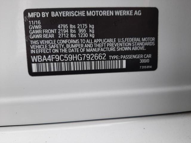 WBA4F9C59HG792662 BMW 430xi Gran Coupe