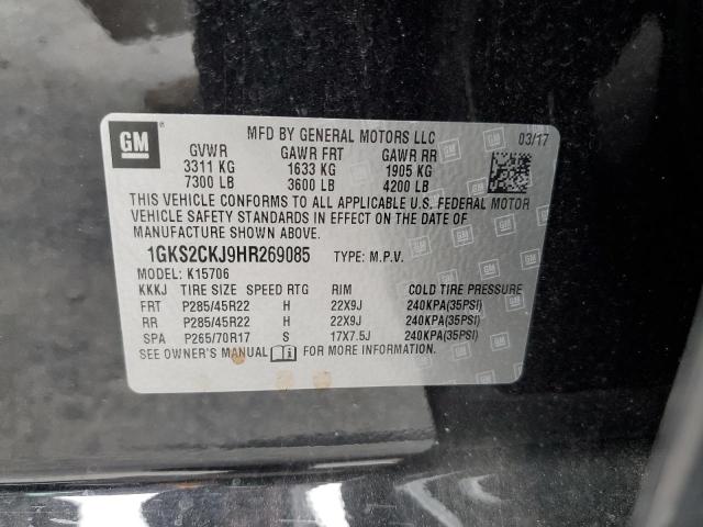 1GKS2CKJ9HR269085 GMC YUKON DENALI