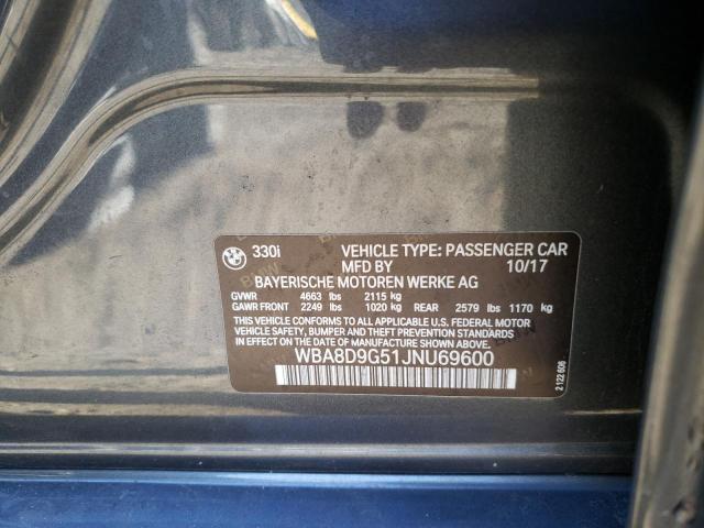 WBA8D9G51JNU69600 BMW 330 XI