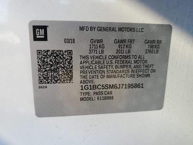 1G1BC5SM6J7195861 Chevrolet CRUZE LS
