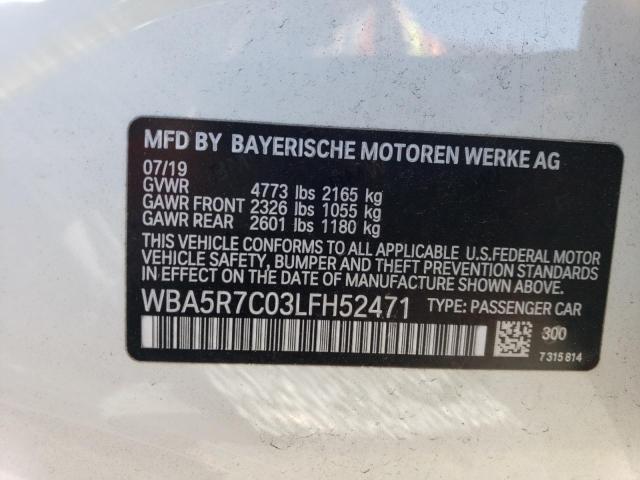 WBA5R7C03LFH52471 BMW 330XI