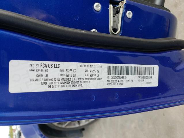 2C3CDXCT0KH554514 Dodge CHARGER R/T