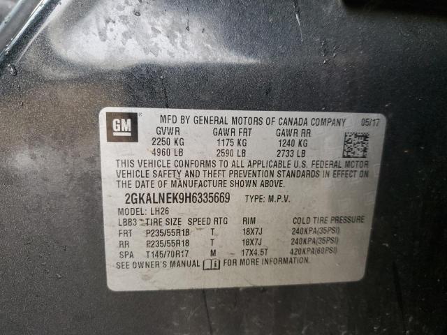2GKALNEK9H6335669 GMC Terrain Sle