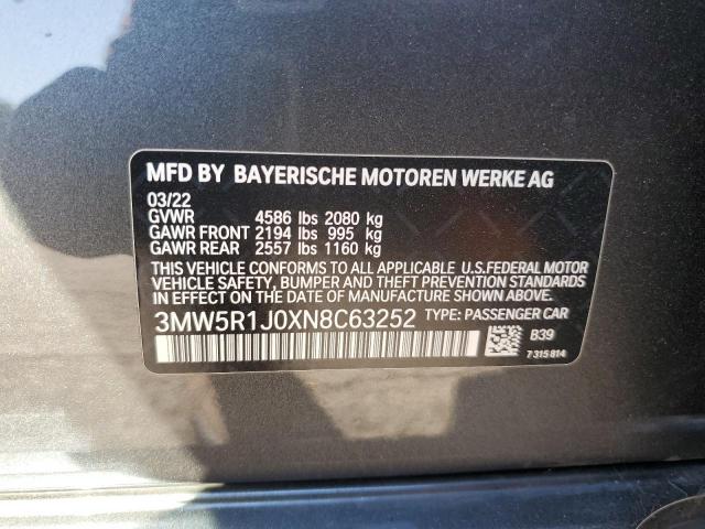 3MW5R1J0XN8C63252 BMW 330I
