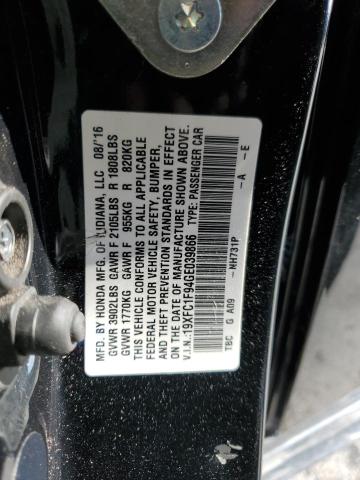 19XFC1F94GE039866 Honda Civic Touring