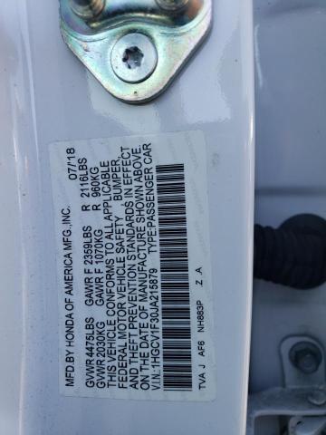 1HGCV1F30JA215879 Honda Accord Sport