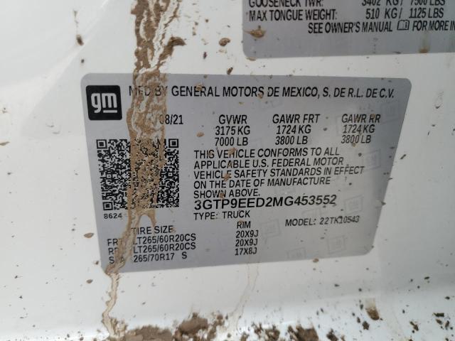 3GTP9EED2MG453552 GMC Sierra K1500 At4